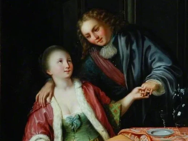 1750-Johann Jakob Mettenleiter - Gli amanti